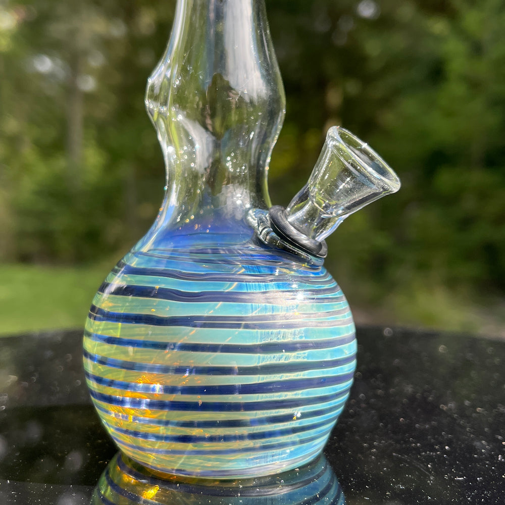 5" Silver Fumed Mini Bong Glass Pipe Mary Jane's Glass   