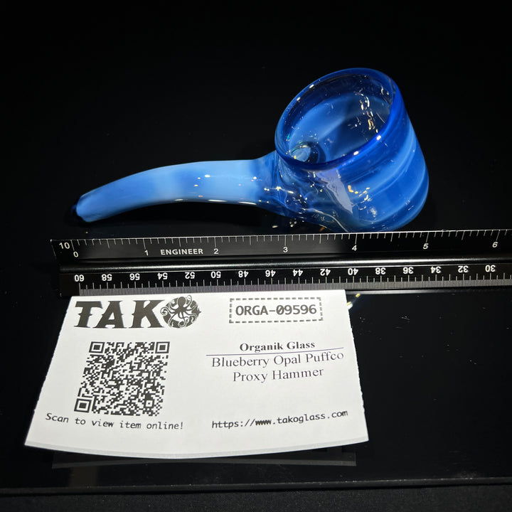 Blueberry Opal Puffco Proxy Hammer Glass Pipe Organik Glass
