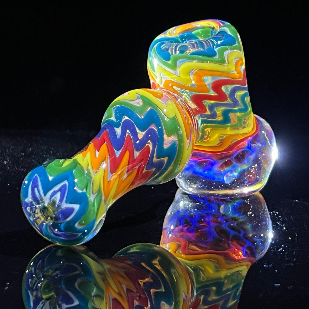 ISO Rainbow Hammer with Honeycomb Glass Pipe TG   