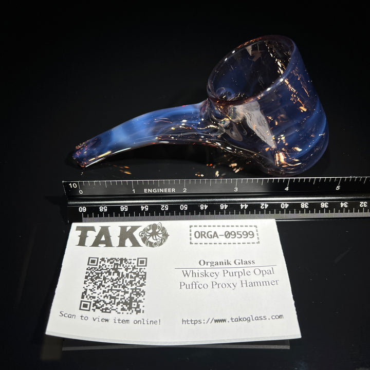 Whiskey Purple Puffco Proxy Hammer Glass Pipe Organik Glass