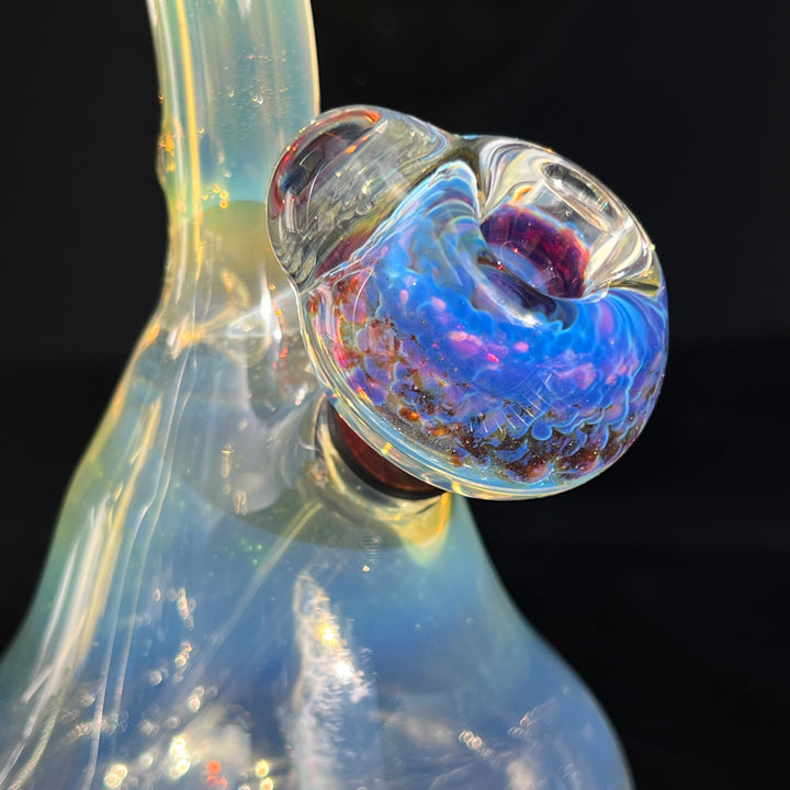 Heavy Silver Fumed Mini Bong Glass Pipe Tako Glass   