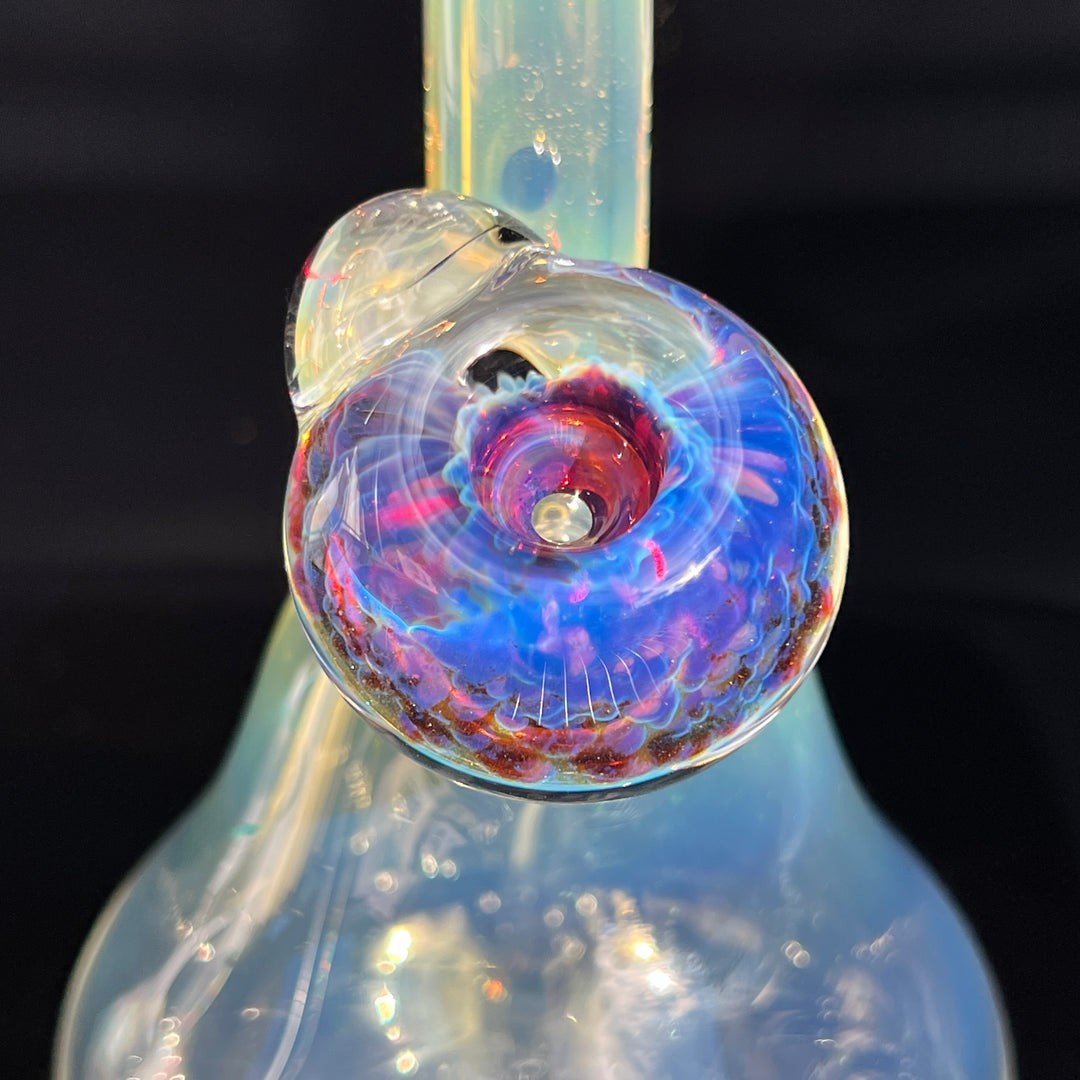 Heavy Silver Fumed Mini Bong Glass Pipe Tako Glass   