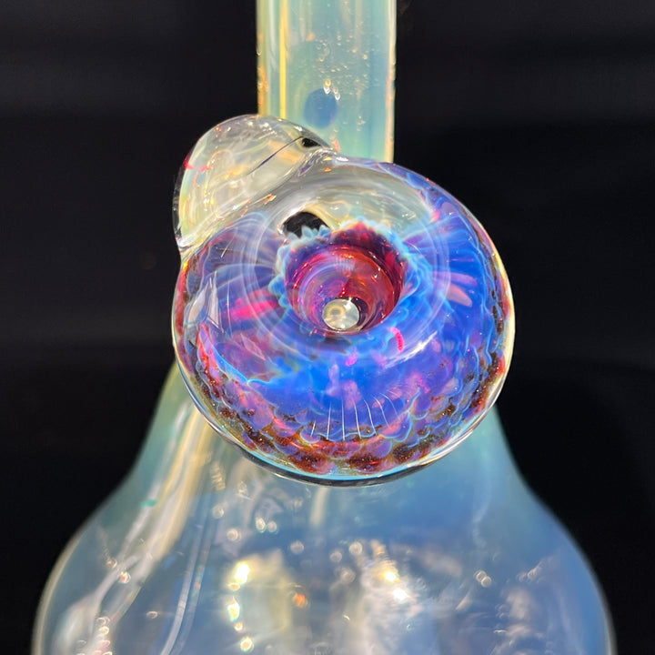 Heavy Silver Fumed Mini Bong Glass Pipe Tako Glass   