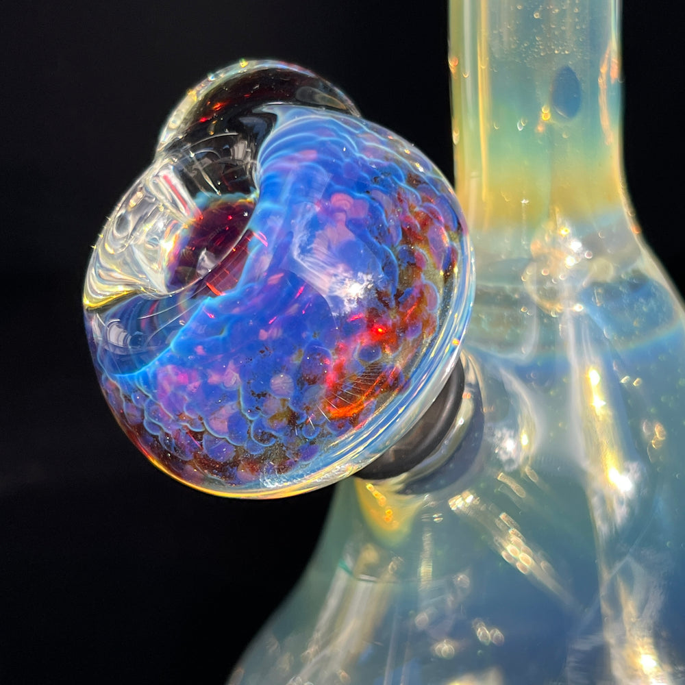 Heavy Silver Fumed Mini Bong Glass Pipe Tako Glass   
