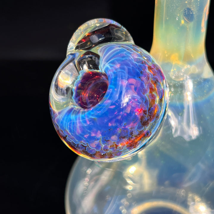 Heavy Silver Fumed Mini Bong Glass Pipe Tako Glass   