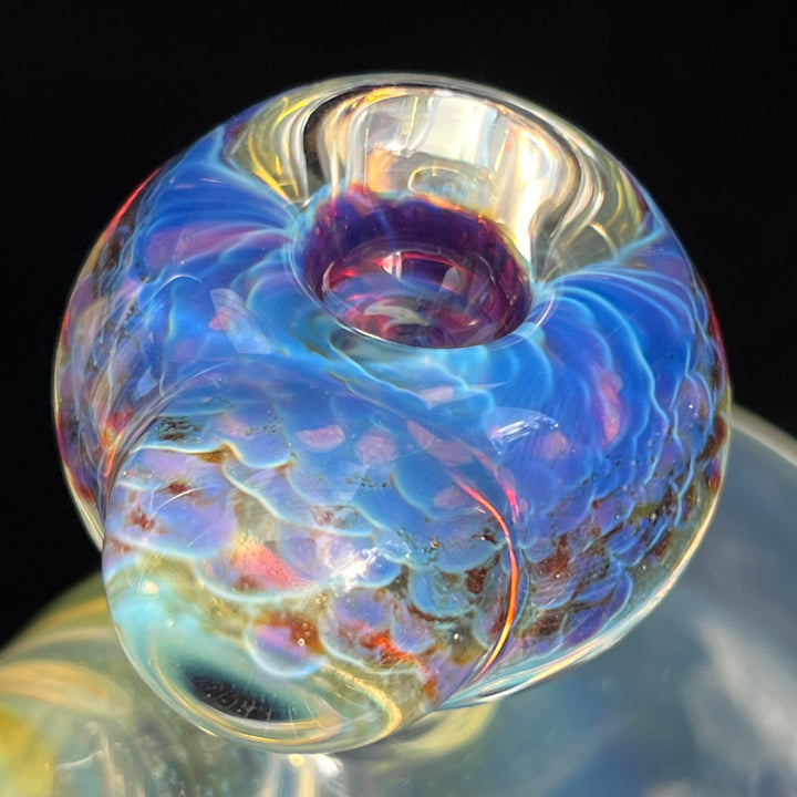 Heavy Silver Fumed Mini Bong Glass Pipe Tako Glass   