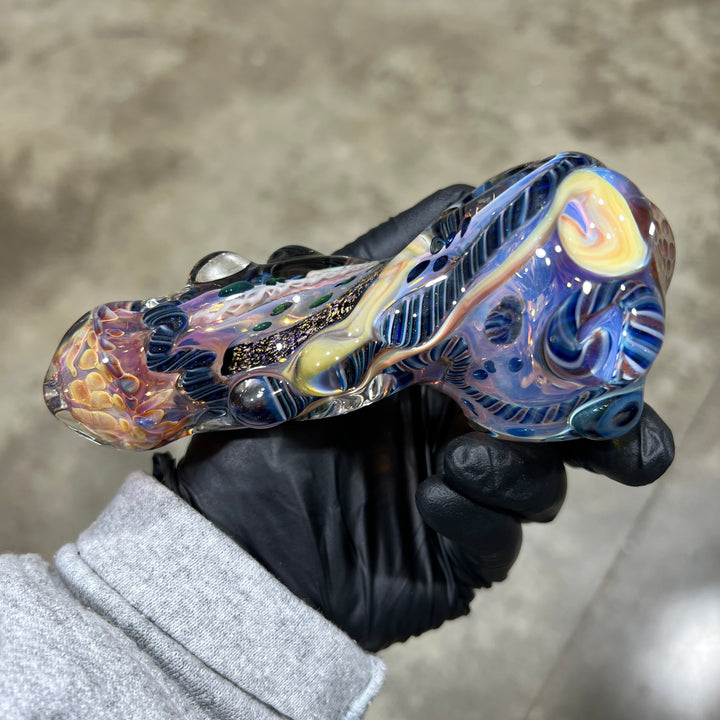 Molten Thick and Twisted Pipe Glass Pipe Molten Imagination   