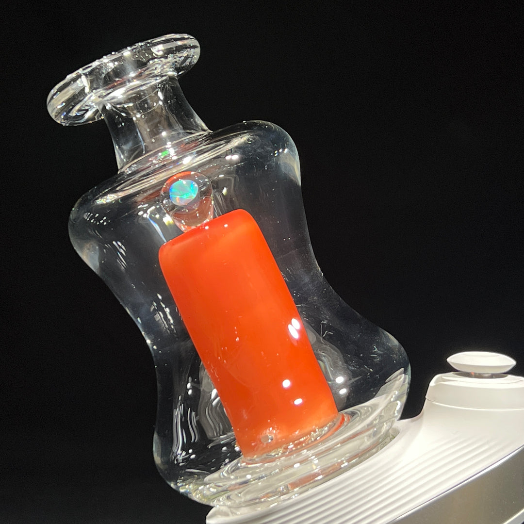 Apricot Opal Puffco Peak Topper Glass Pipe Organik Glass