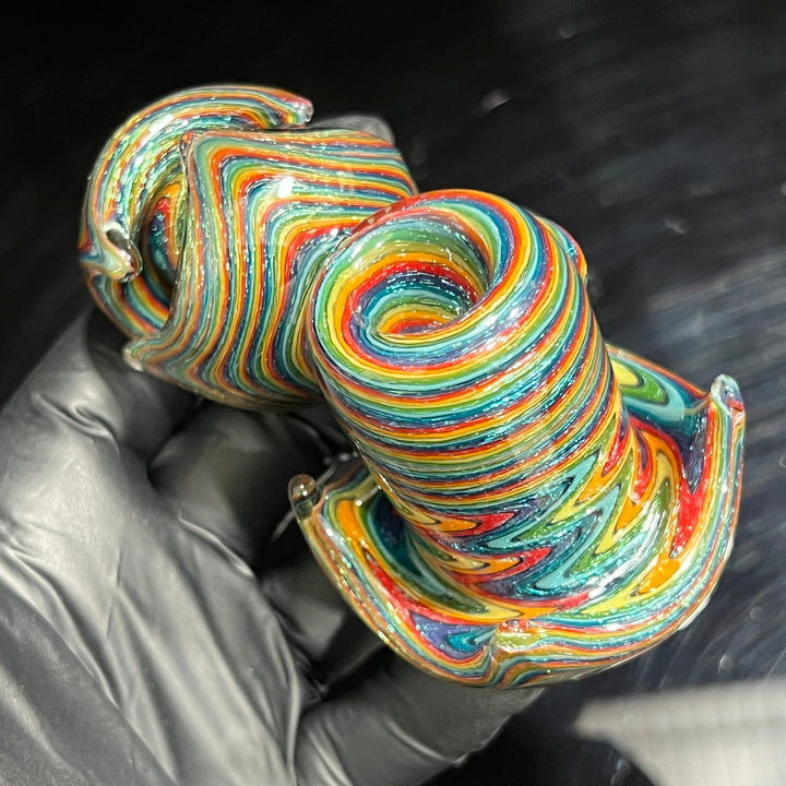 Dichro Rainbow Umbrella Hammer Glass Pipe TG   