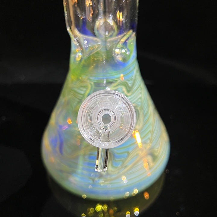 12" Ripple Fume Beaker Bong Glass Pipe TG