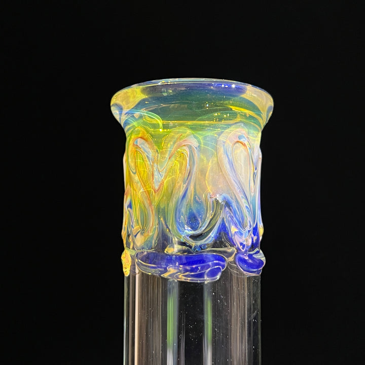 12" Ripple Fume Beaker Bong Glass Pipe TG