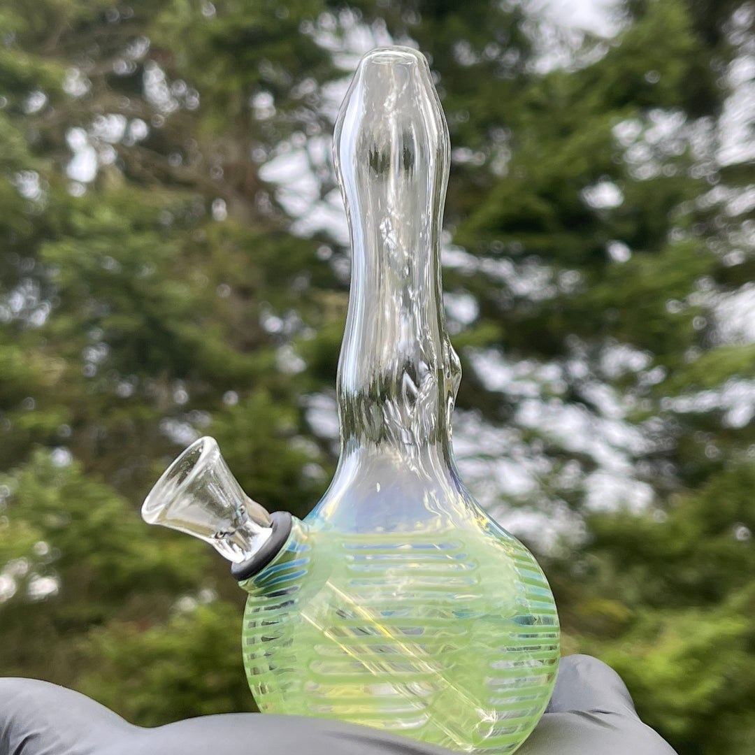 5" Silver Fumed Mini Bong Glass Pipe Mary Jane's Glass   