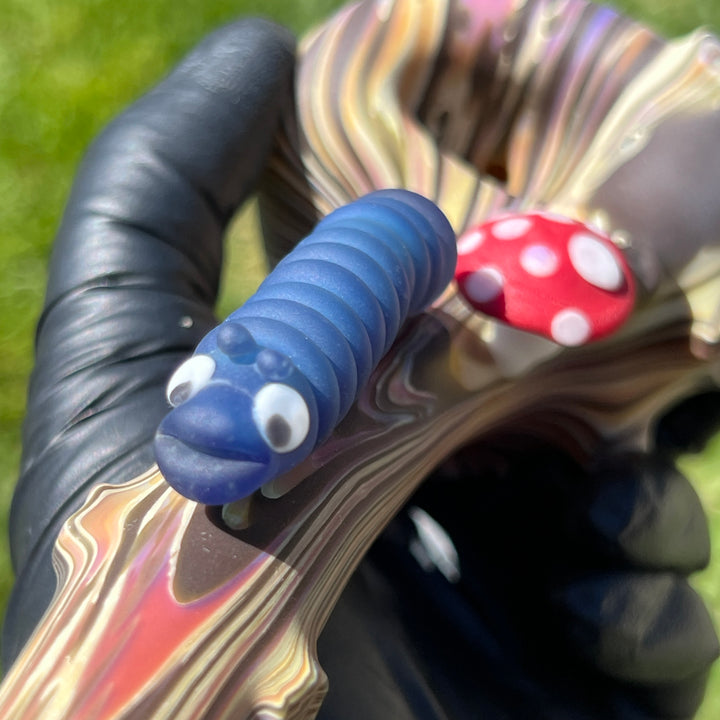 Wood Grain Caterpillar Gandalf Pipe Glass Pipe Wazoo Glass   