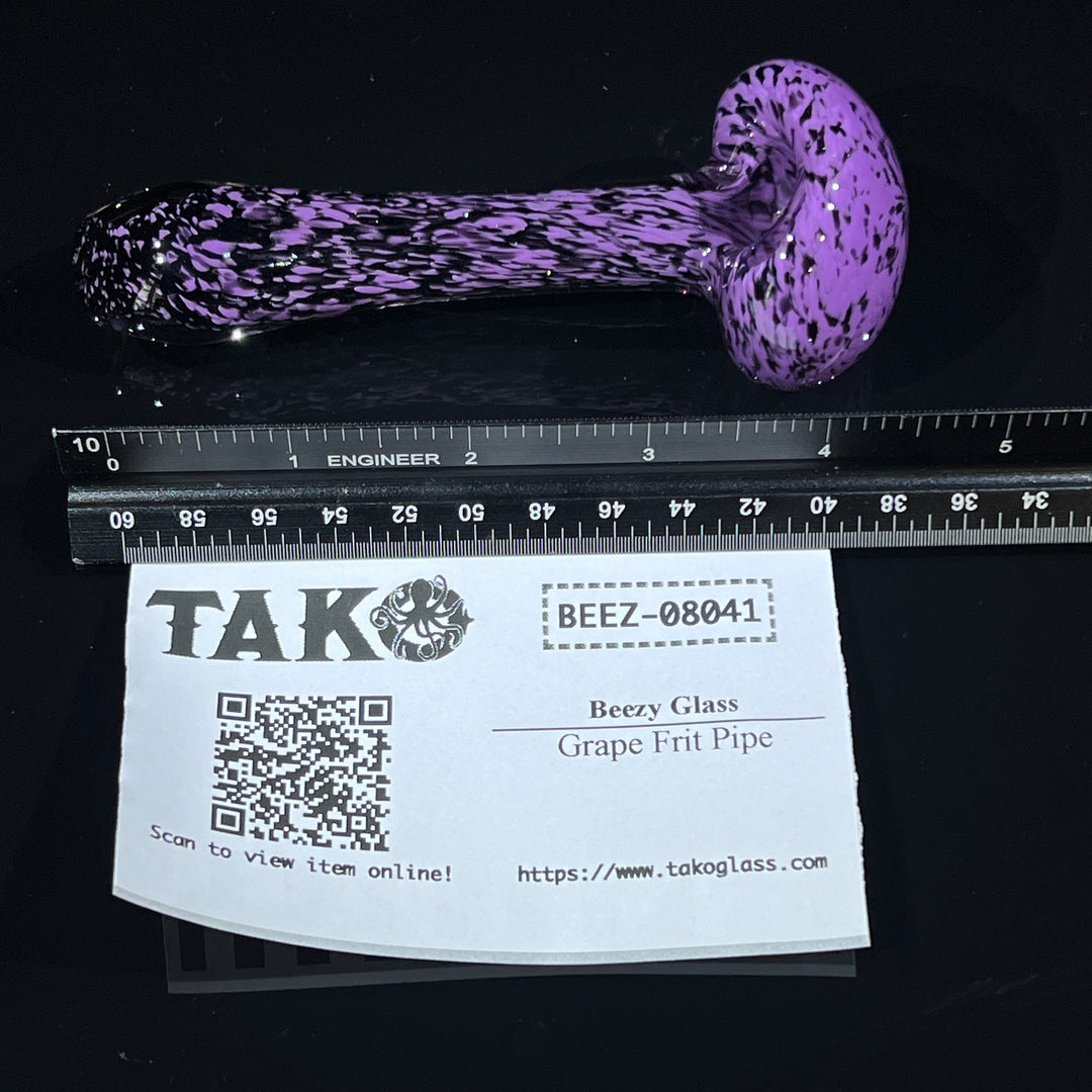 Grape Frit Pipe Glass Pipe Beezy Glass