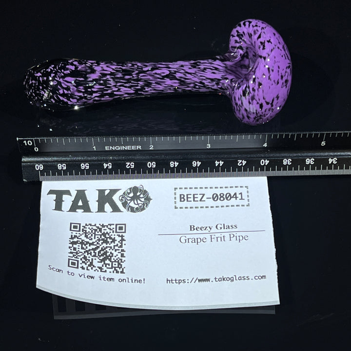 Grape Frit Pipe Glass Pipe Beezy Glass