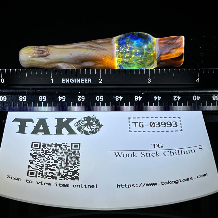 Wook Stick Chillum 5 Glass Pipe TG   