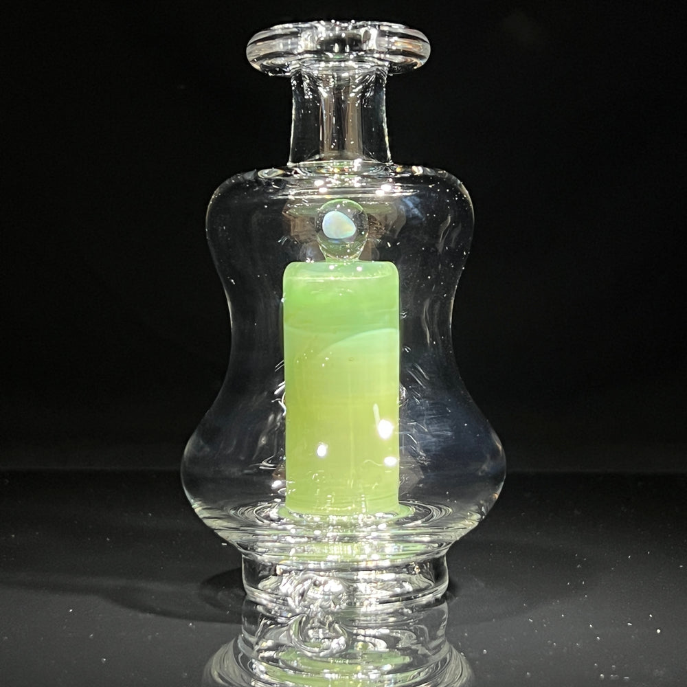 Kiwi Opal Puffco Peak Topper Glass Pipe Organik Glass