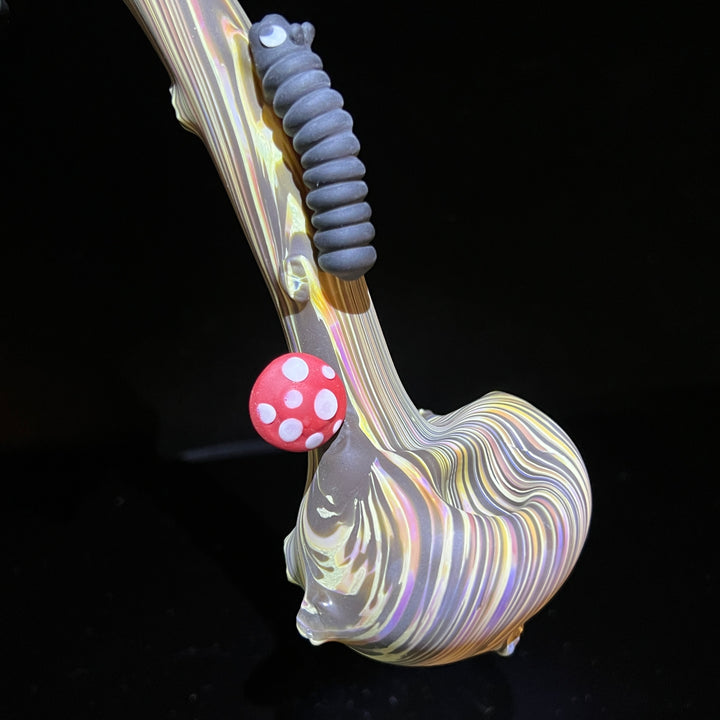 Wood Grain Caterpillar Gandalf Pipe Glass Pipe Wazoo Glass   