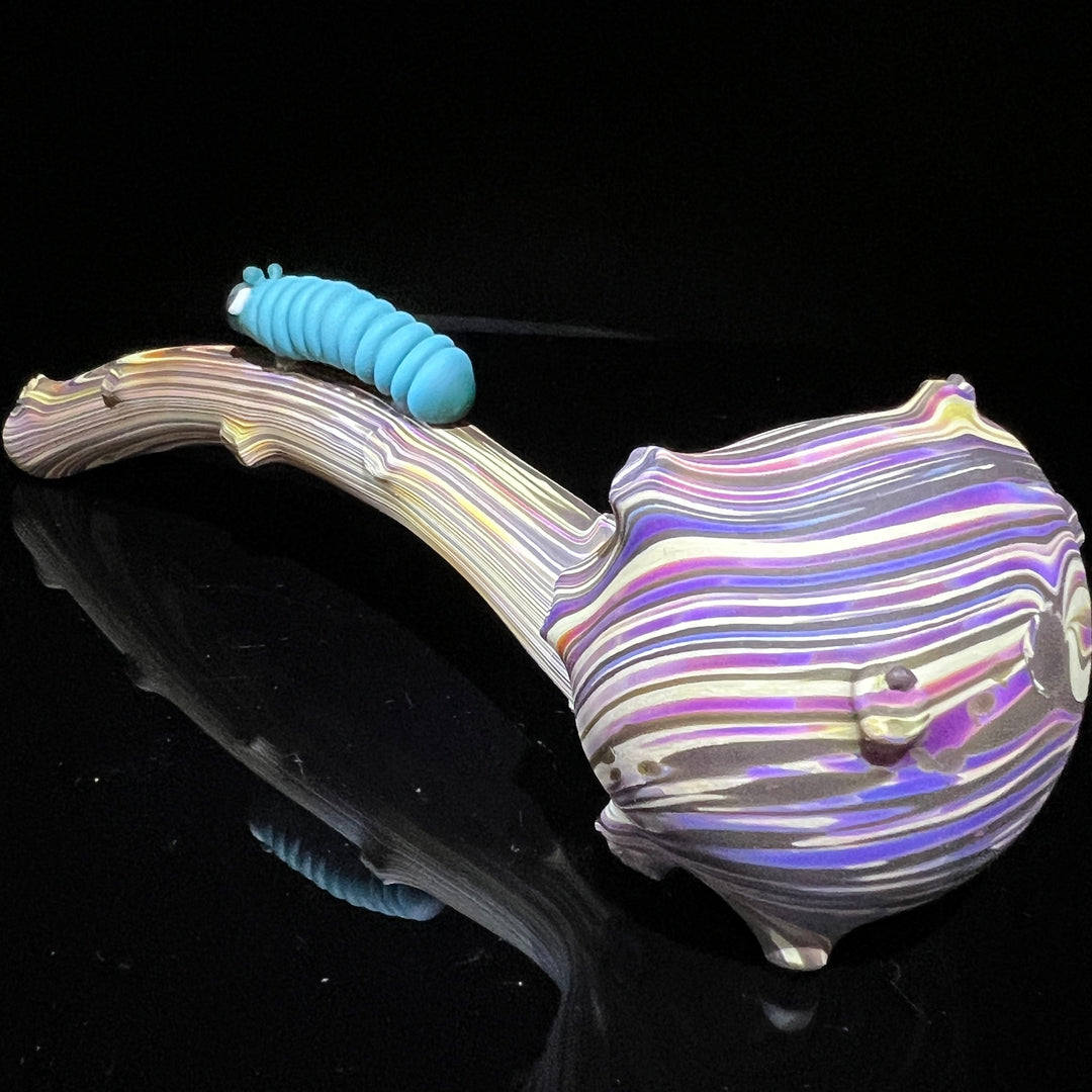 Woodgrain Caterpillar Gandalf Pipe Glass Pipe Wazoo Glass   