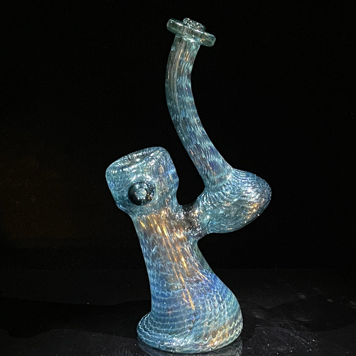 Unobtanium Bubbler with Blue Carb Glass Pipe Cose Glass   