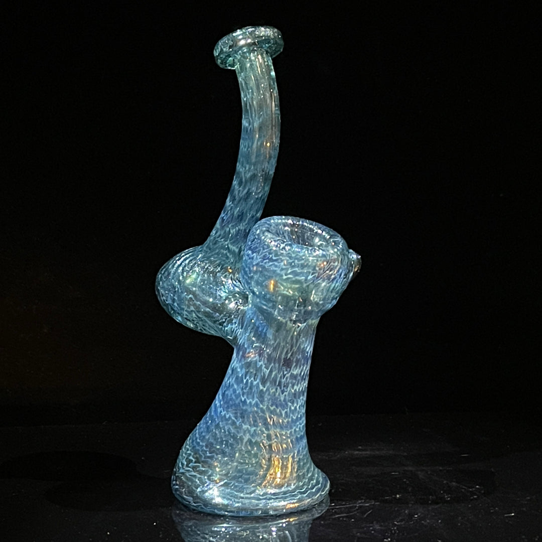 Unobtanium Bubbler with Blue Carb Glass Pipe Cose Glass   