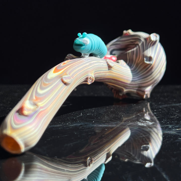 Woodgrain Caterpillar Gandalf Pipe Glass Pipe Wazoo Glass   