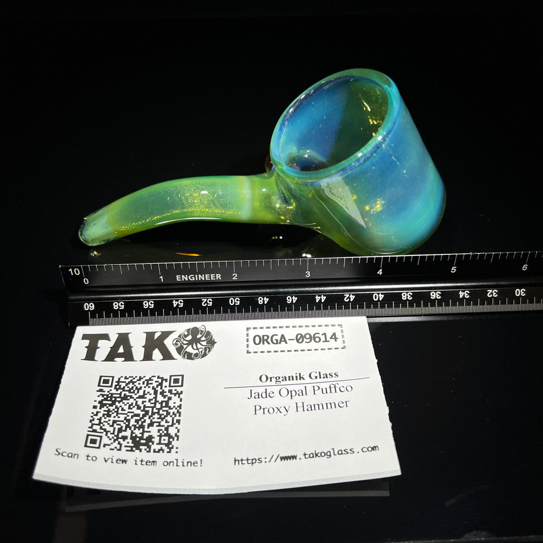Jade Opal Puffco Proxy Hammer Glass Pipe Organik Glass
