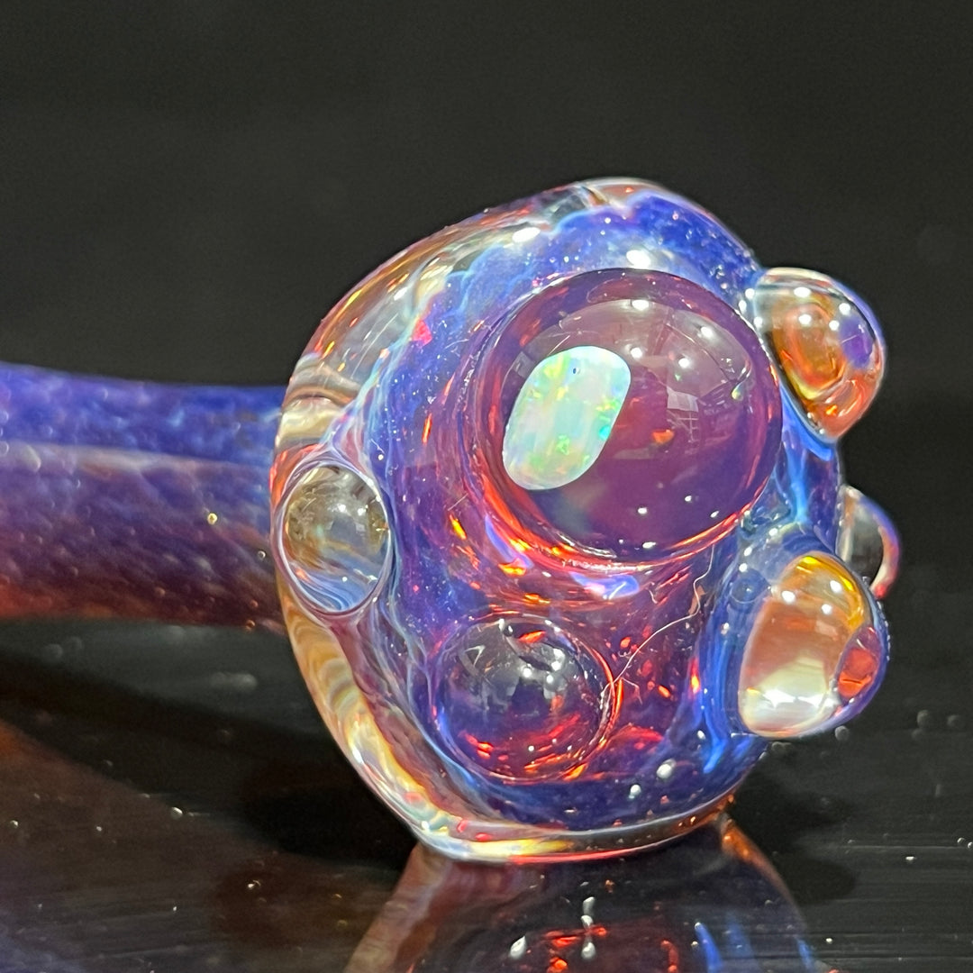 Purple Magic Opal Marble Pipe Glass Pipe Beezy Glass   