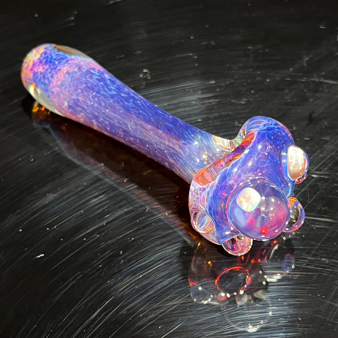 Purple Magic Opal Marble Pipe Glass Pipe Beezy Glass   