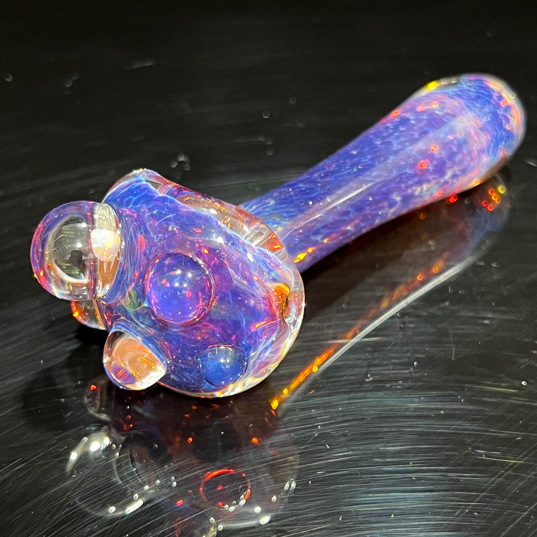 Purple Magic Opal Marble Pipe Glass Pipe Beezy Glass   