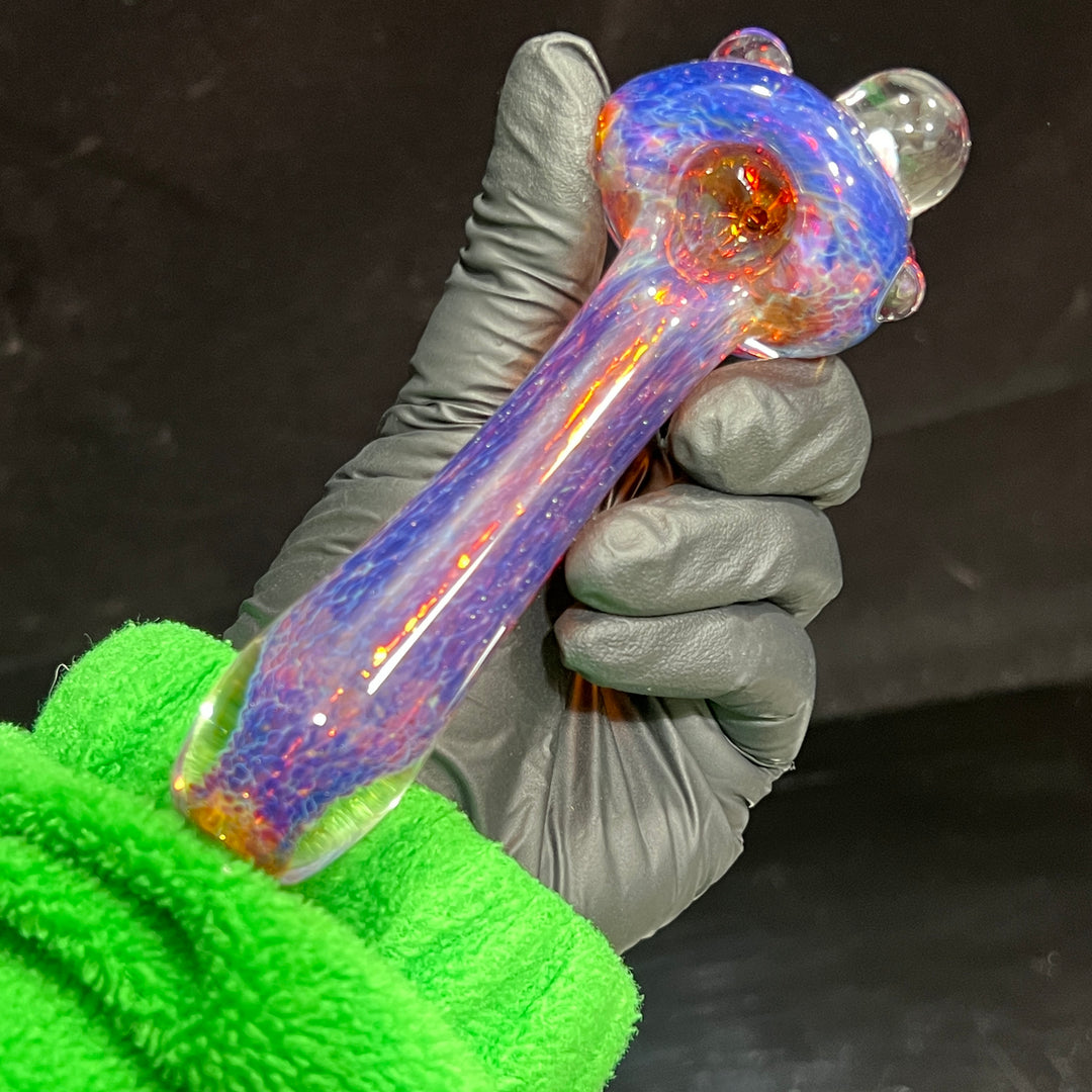 Purple Magic Opal Marble Pipe Glass Pipe Beezy Glass   