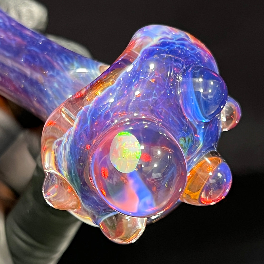 Purple Magic Opal Marble Pipe Glass Pipe Beezy Glass   