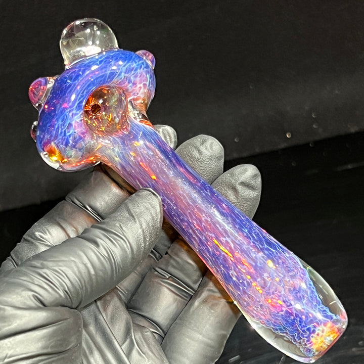 Purple Magic Opal Marble Pipe Glass Pipe Beezy Glass   