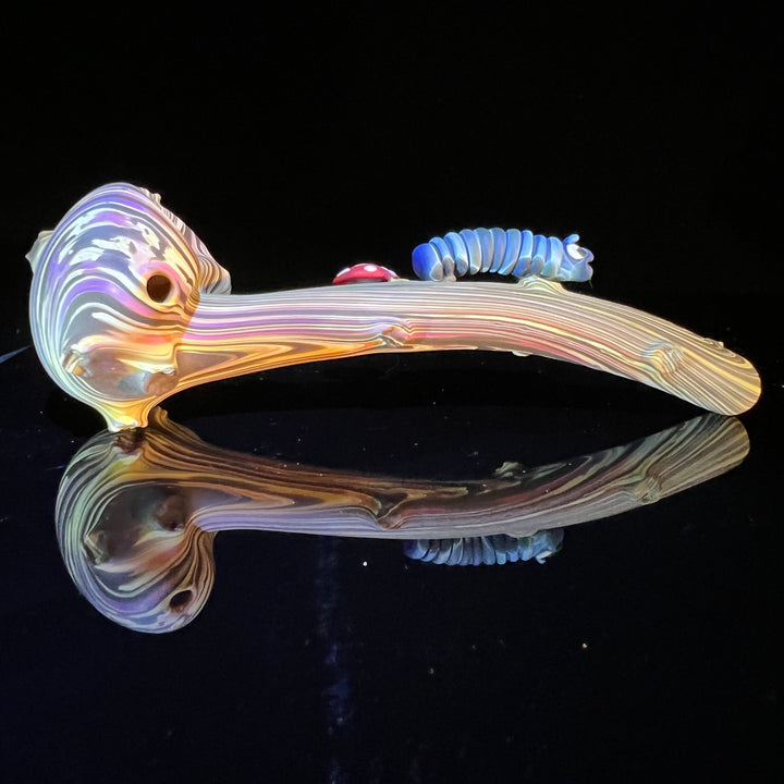 Woodgrain Caterpillar Gandalf Pipe Glass Pipe Wazoo Glass   