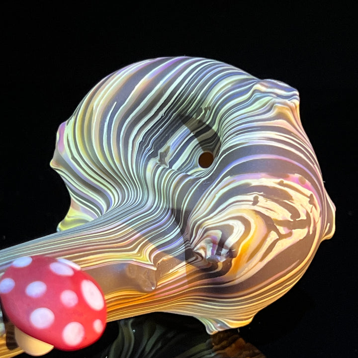 Woodgrain Caterpillar Gandalf Pipe Glass Pipe Wazoo Glass   
