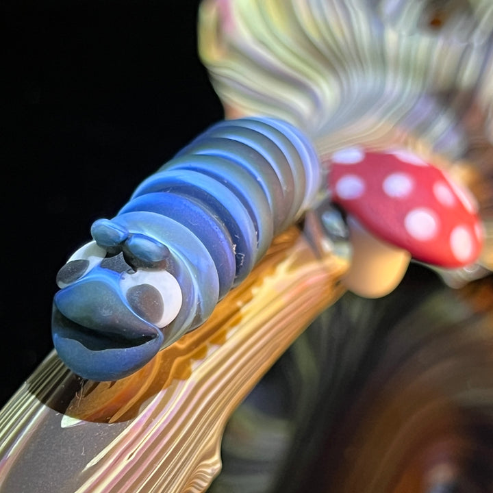 Woodgrain Caterpillar Gandalf Pipe Glass Pipe Wazoo Glass   