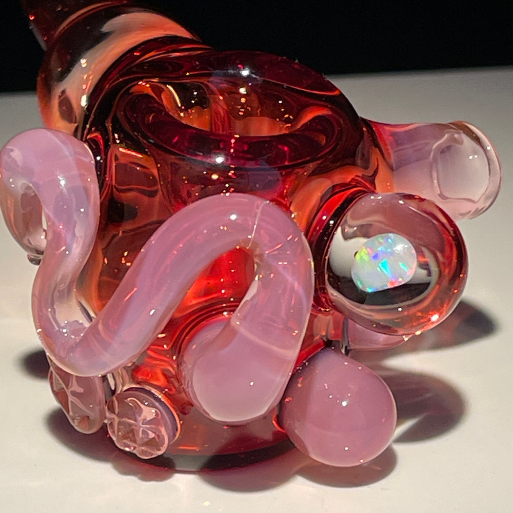 Pink opal glass pipe – HLGlass