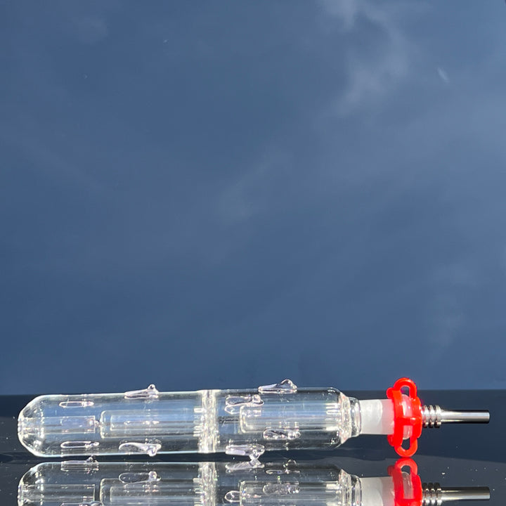 10mm Nectar Collector with Metal Tip Glass Pipe TG