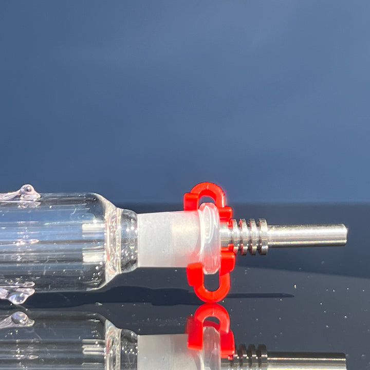 10mm Nectar Collector with Metal Tip Glass Pipe TG