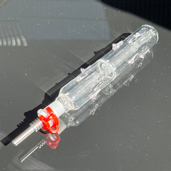 10mm Nectar Collector with Metal Tip Glass Pipe TG