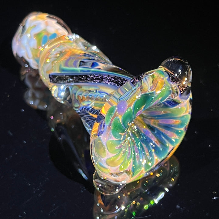 Inside Out Twisted Chillum Glass Pipe Molten Imagination   