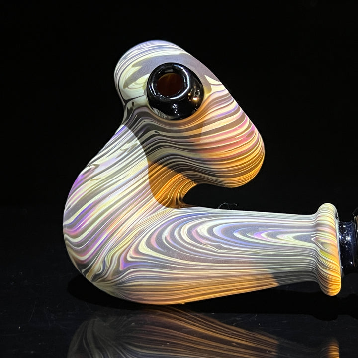 Woodgrain Sherlock Pipe Glass Pipe Wazoo Glass   