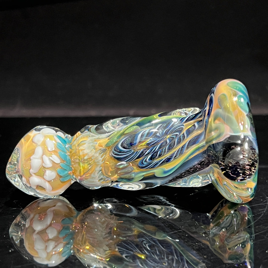 Inside Out Twisted Chillum Glass Pipe Molten Imagination   