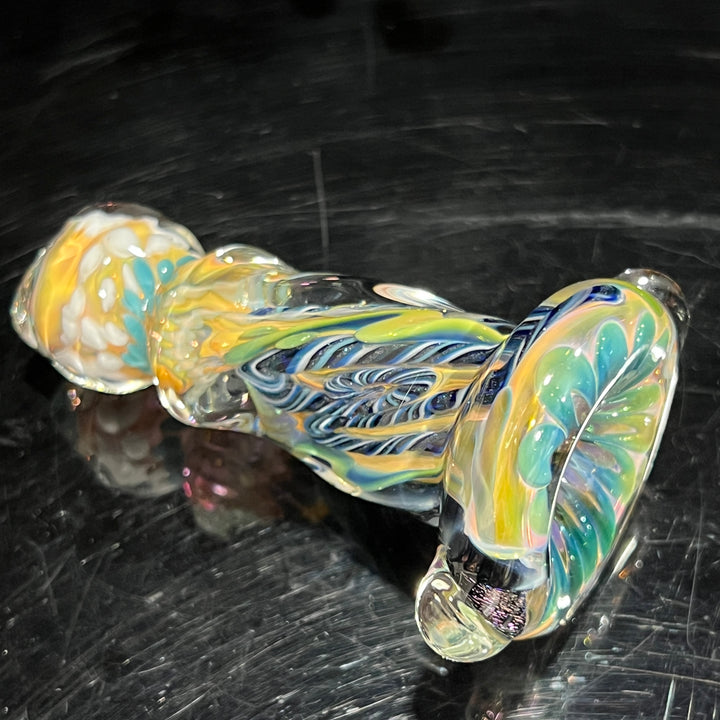 Inside Out Twisted Chillum Glass Pipe Molten Imagination   