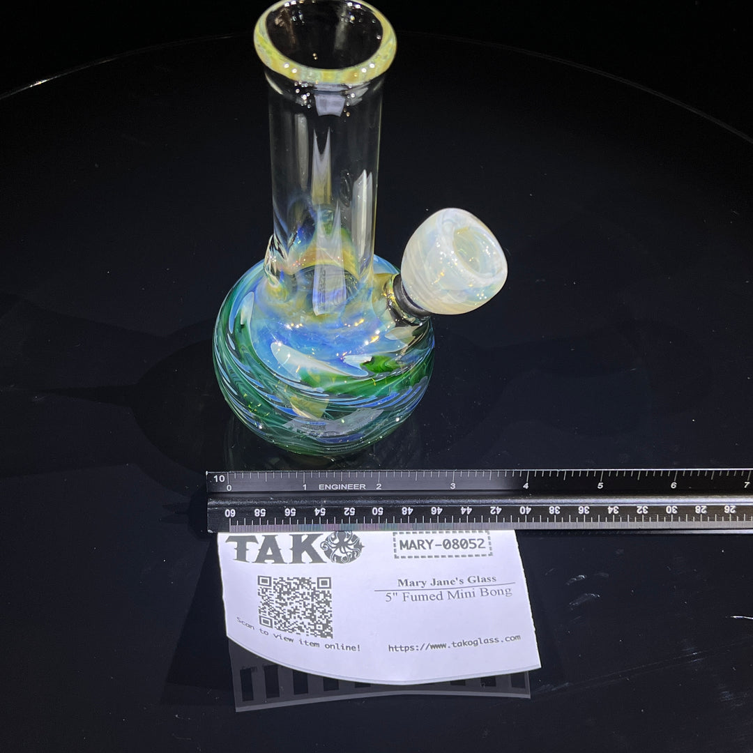 5" Fumed Mini Bong Glass Pipe Mary Jane's Glass