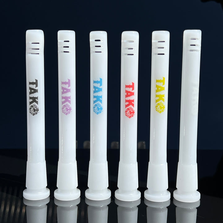 14mm White Tako Logo Downstem Accessory Tako Glass