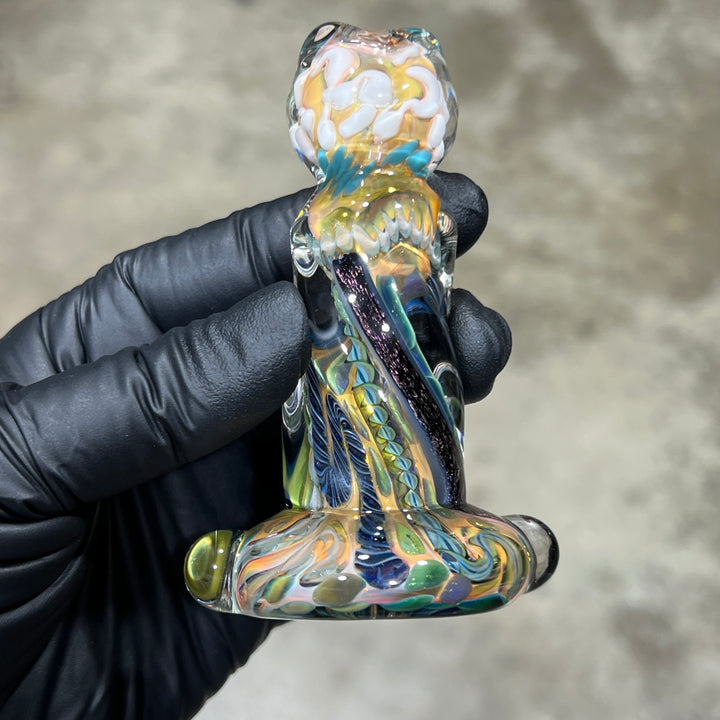 Inside Out Twisted Chillum Glass Pipe Molten Imagination   