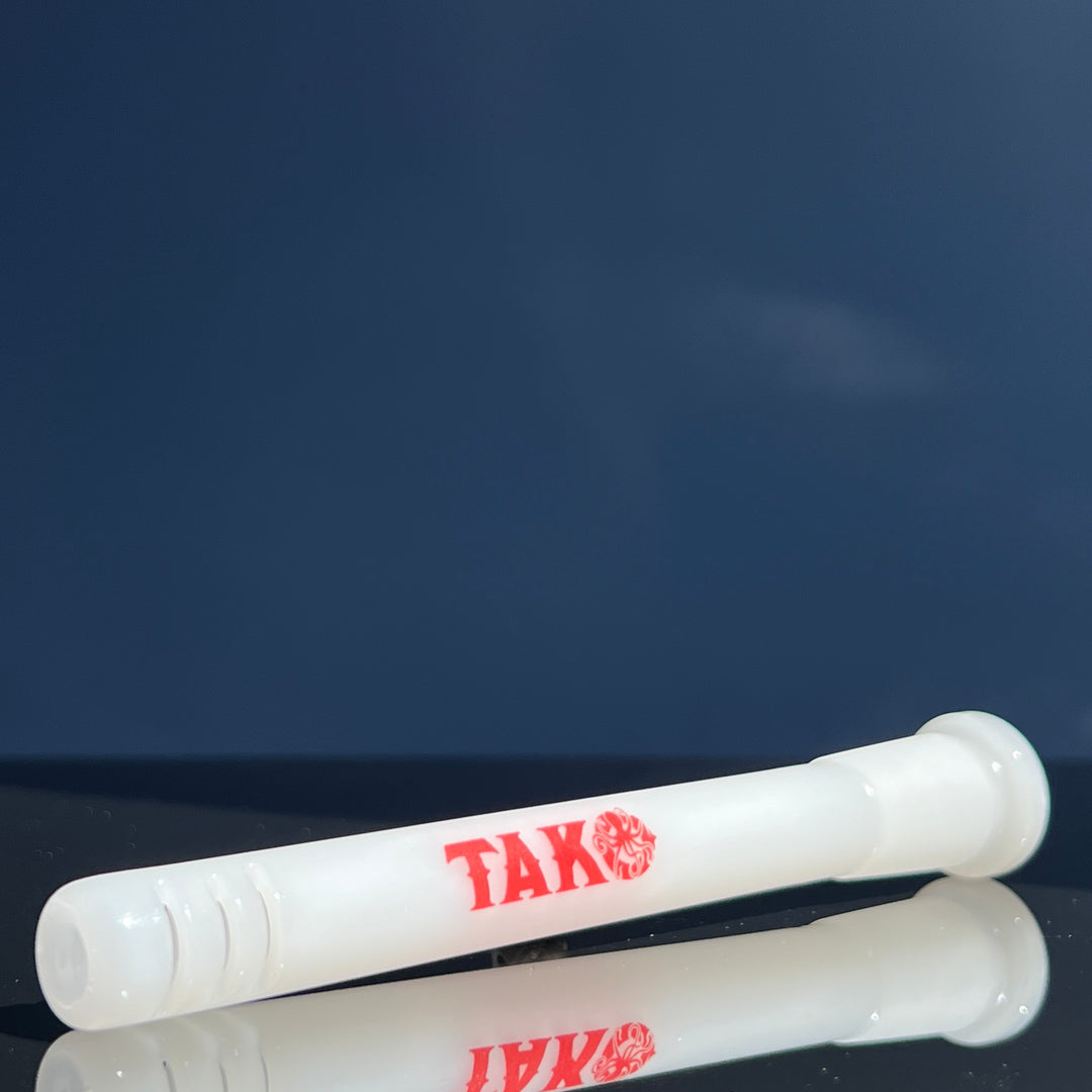 14mm White Tako Logo Downstem Accessory Tako Glass