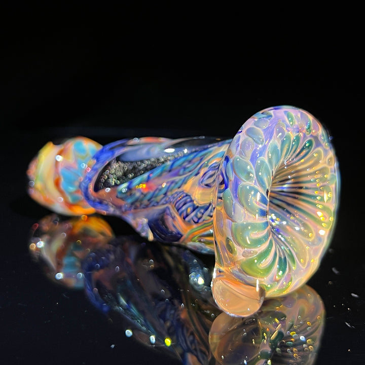 Inside Out Twisted Chillum Glass Pipe Molten Imagination   