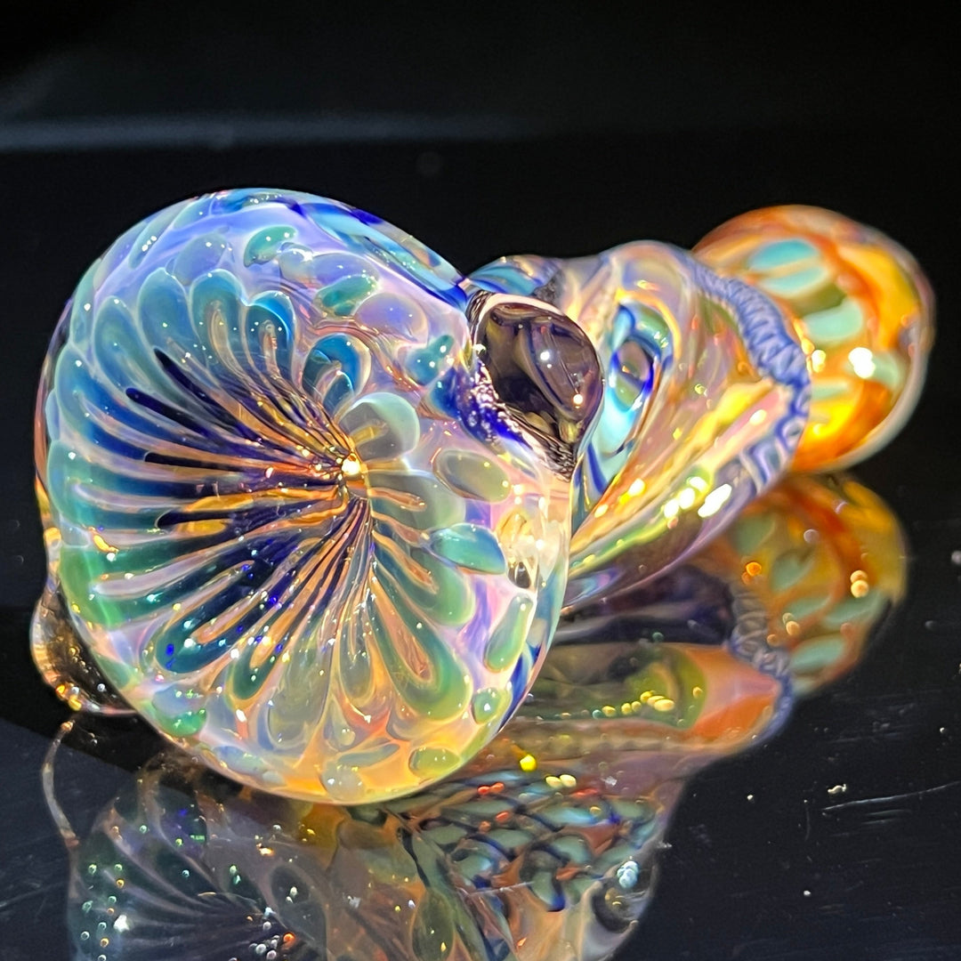 Inside Out Twisted Chillum Glass Pipe Molten Imagination   